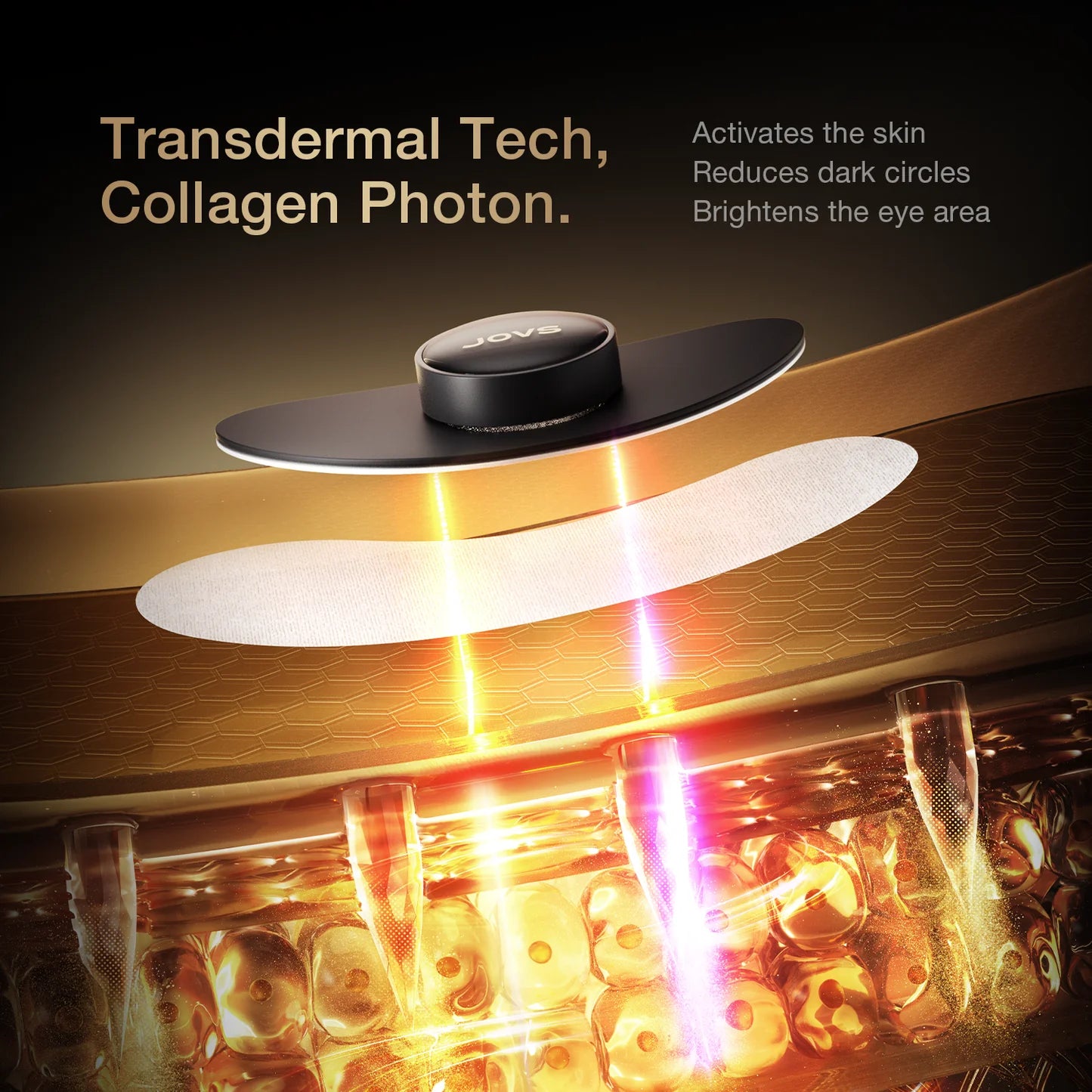 JOVS RevivaEye — Collagen Light Eye Patches with Red Light Therapy