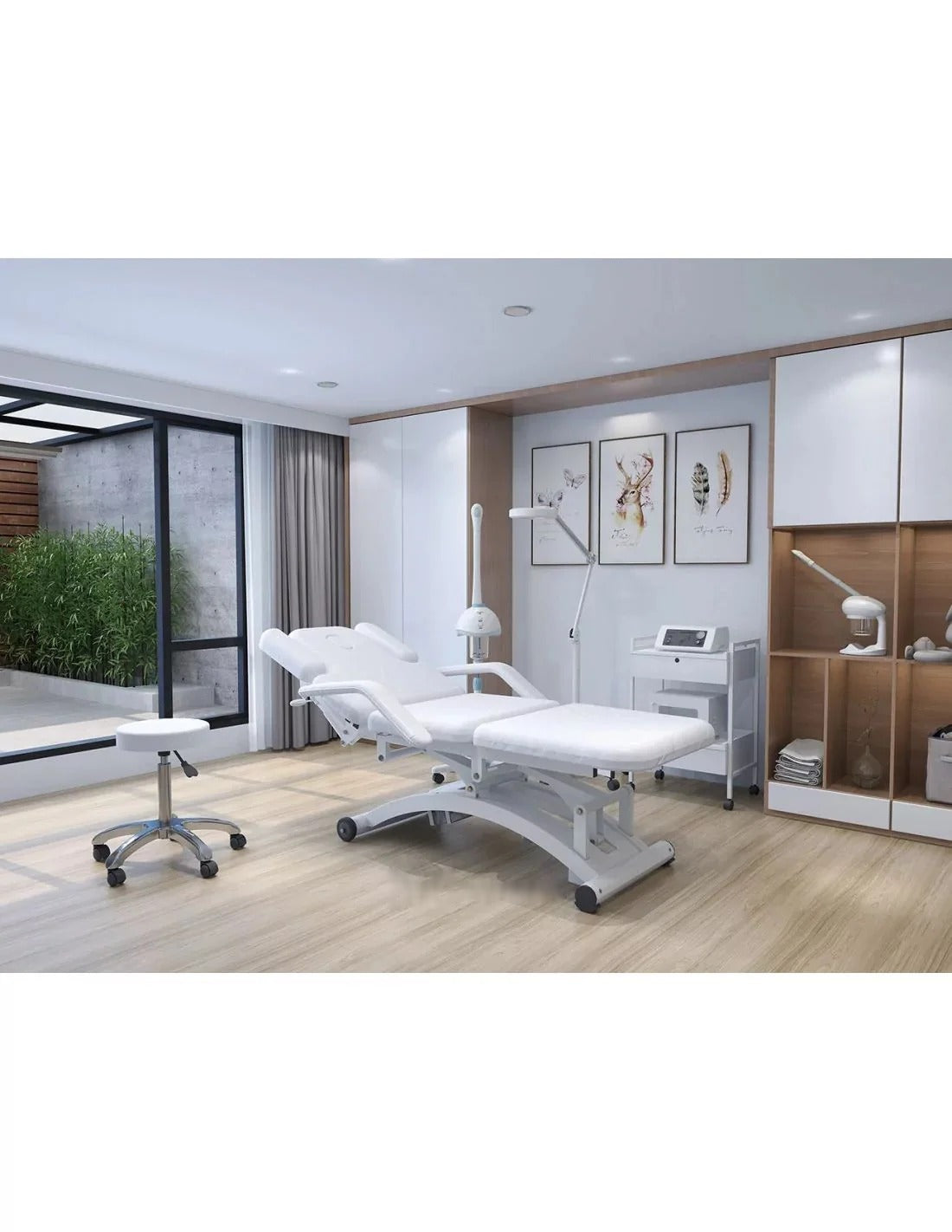 Elektryczna leżanka fizjoterapeutyczna Rose E3 - biały