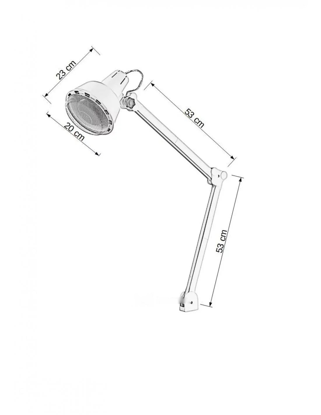 Lampa podczerwieni Atlas z uchwytem stołowym