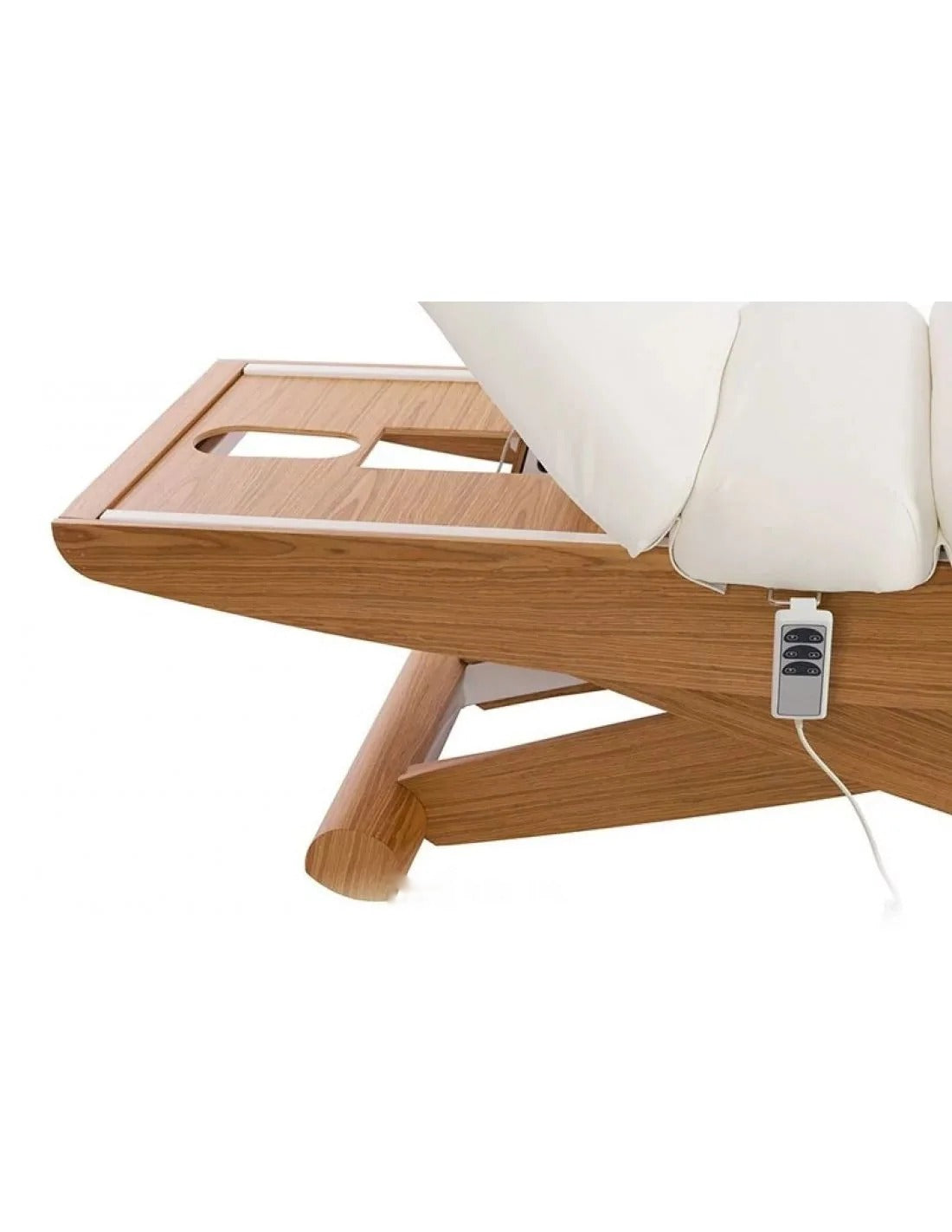 Elektryczna leżanka SPA Peony SPLIT E3 – teak/biały