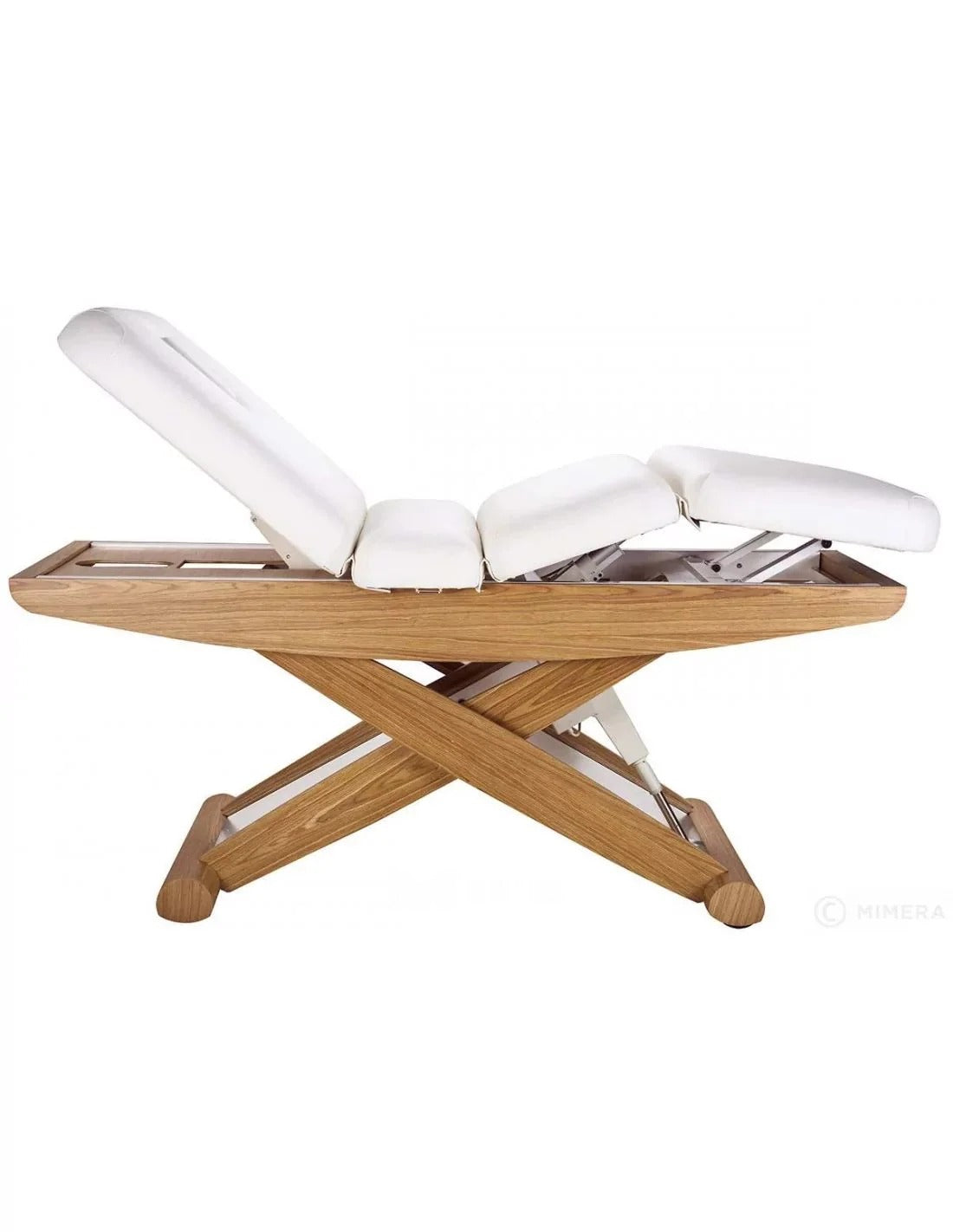 Elektryczna leżanka SPA Peony SPLIT E3 – teak/biały