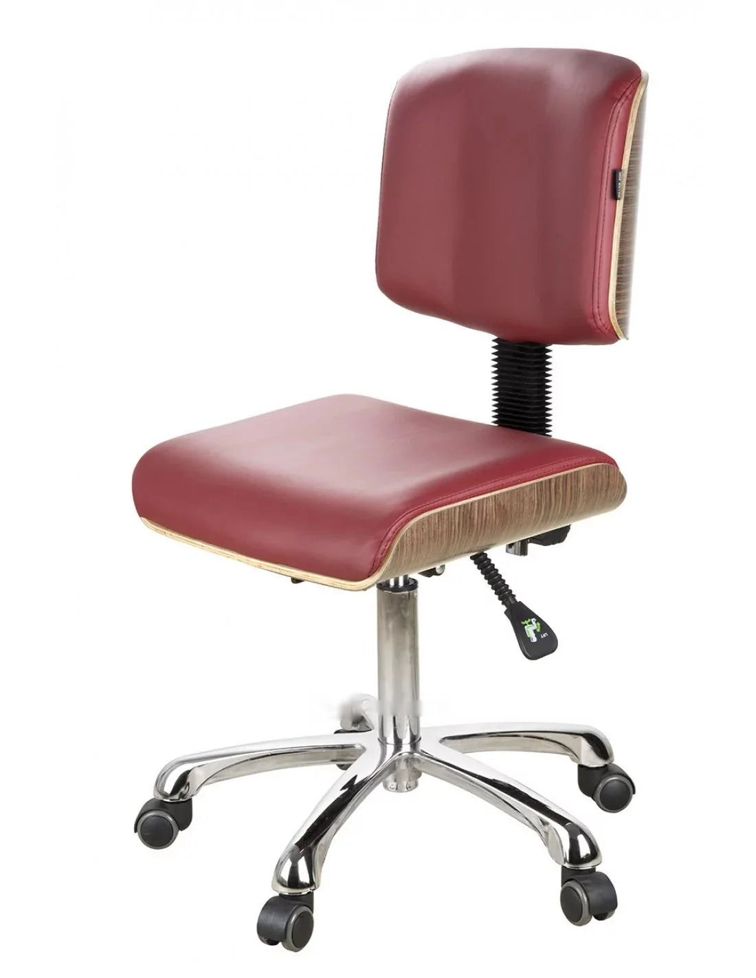 Fotel kosmetyczny Zircon TEAK - czerwone wino