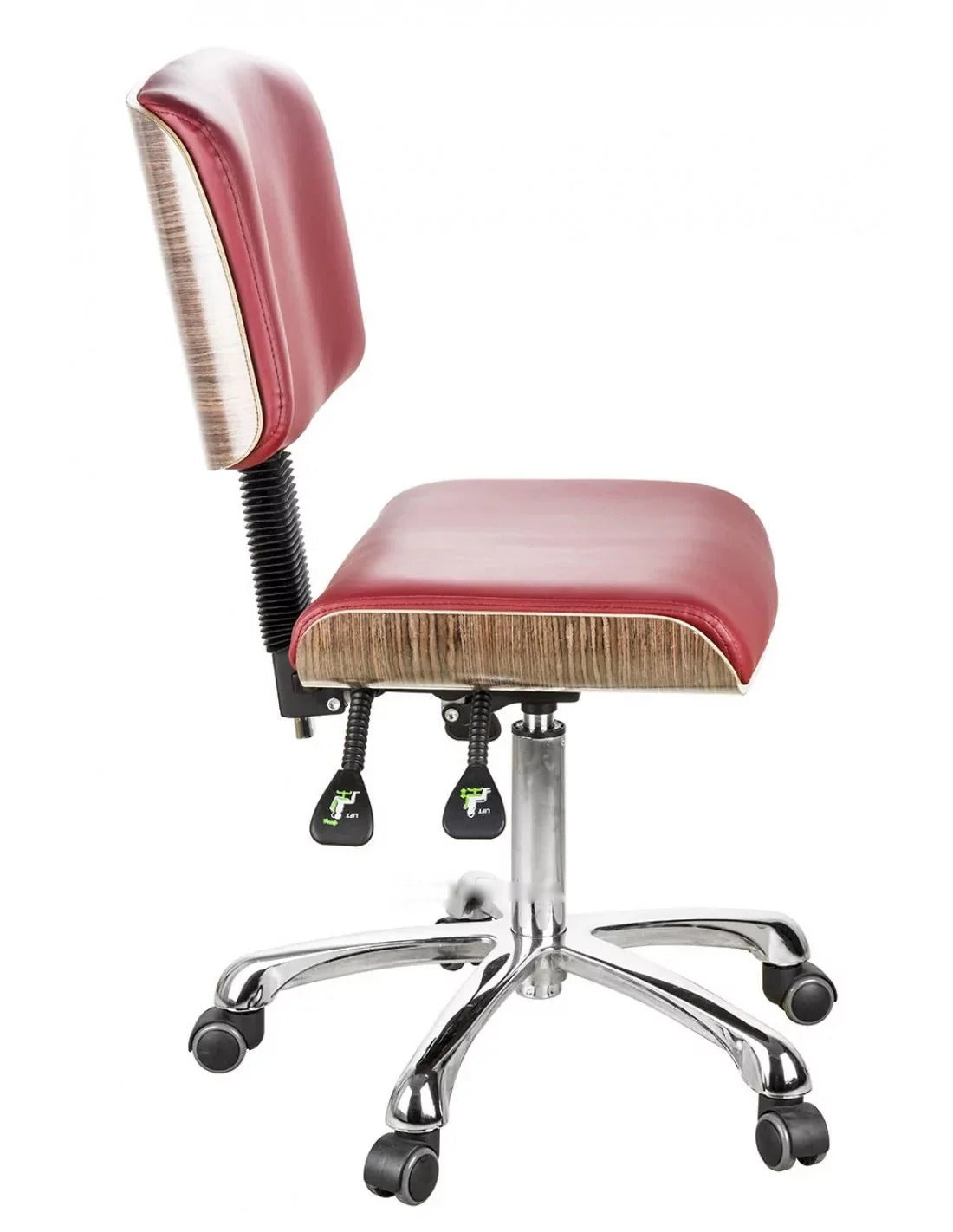 Fotel kosmetyczny Zircon TEAK - czerwone wino
