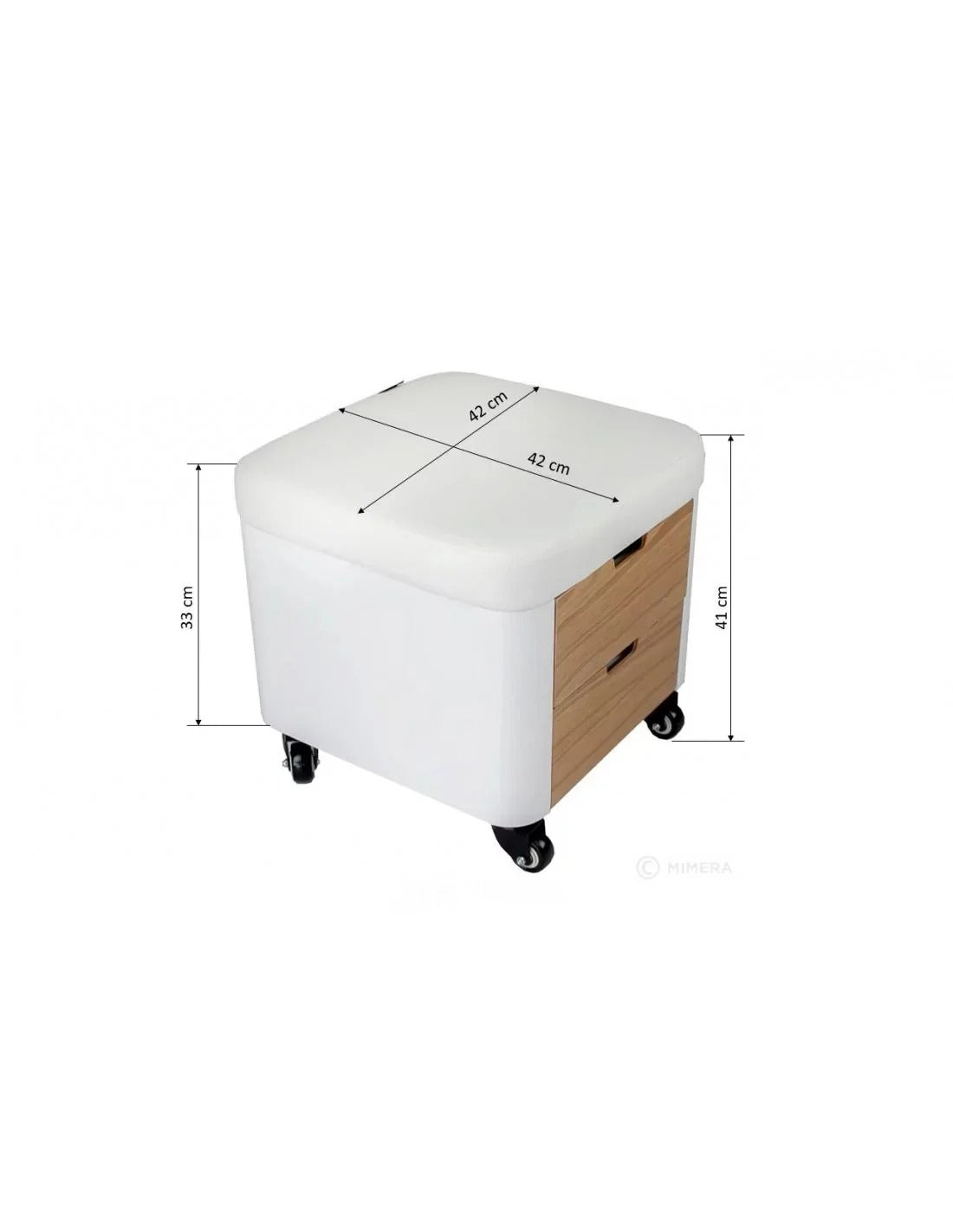 Taboret do pedicure Finch TEAK