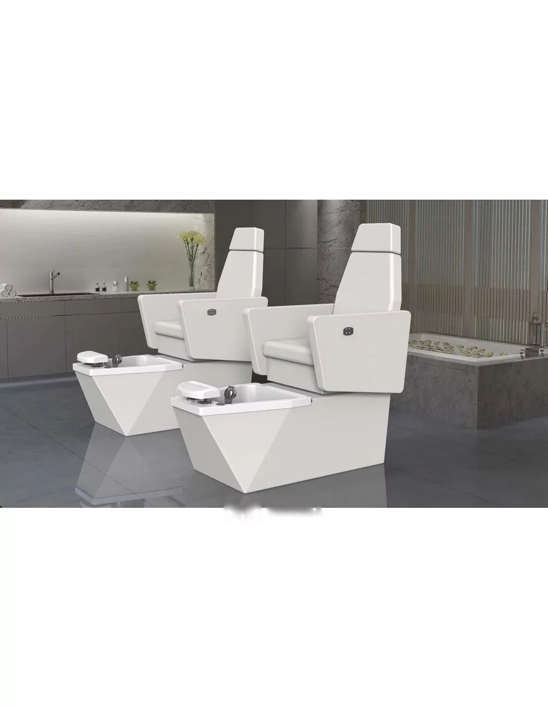 SPA fotel do pedicure Aruba E2 - biały