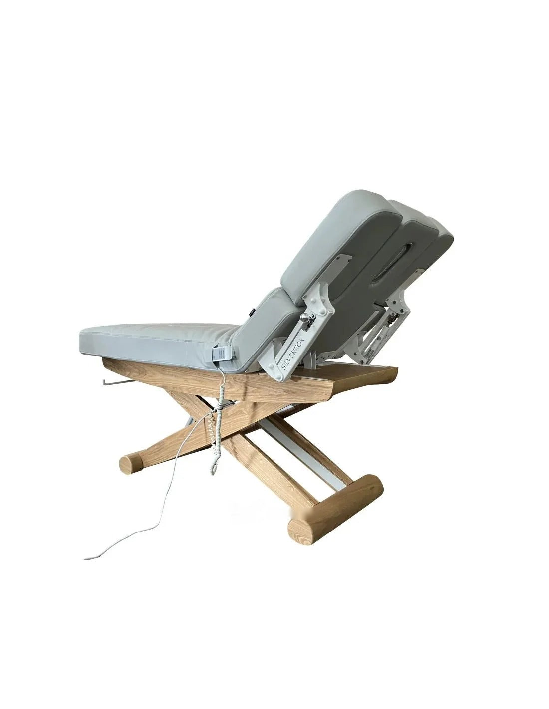 Elektryczna leżanka SPA Peony ARM PLUS E3-wibracyjny, teak/jasnoszary