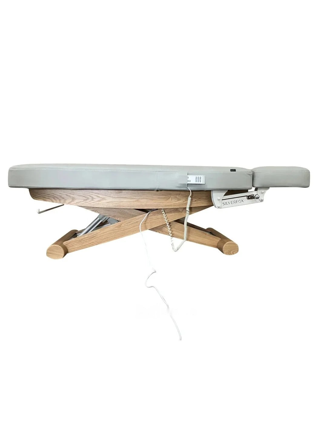 Elektryczna leżanka SPA Peony ARM PLUS E3-wibracyjny, teak/jasnoszary