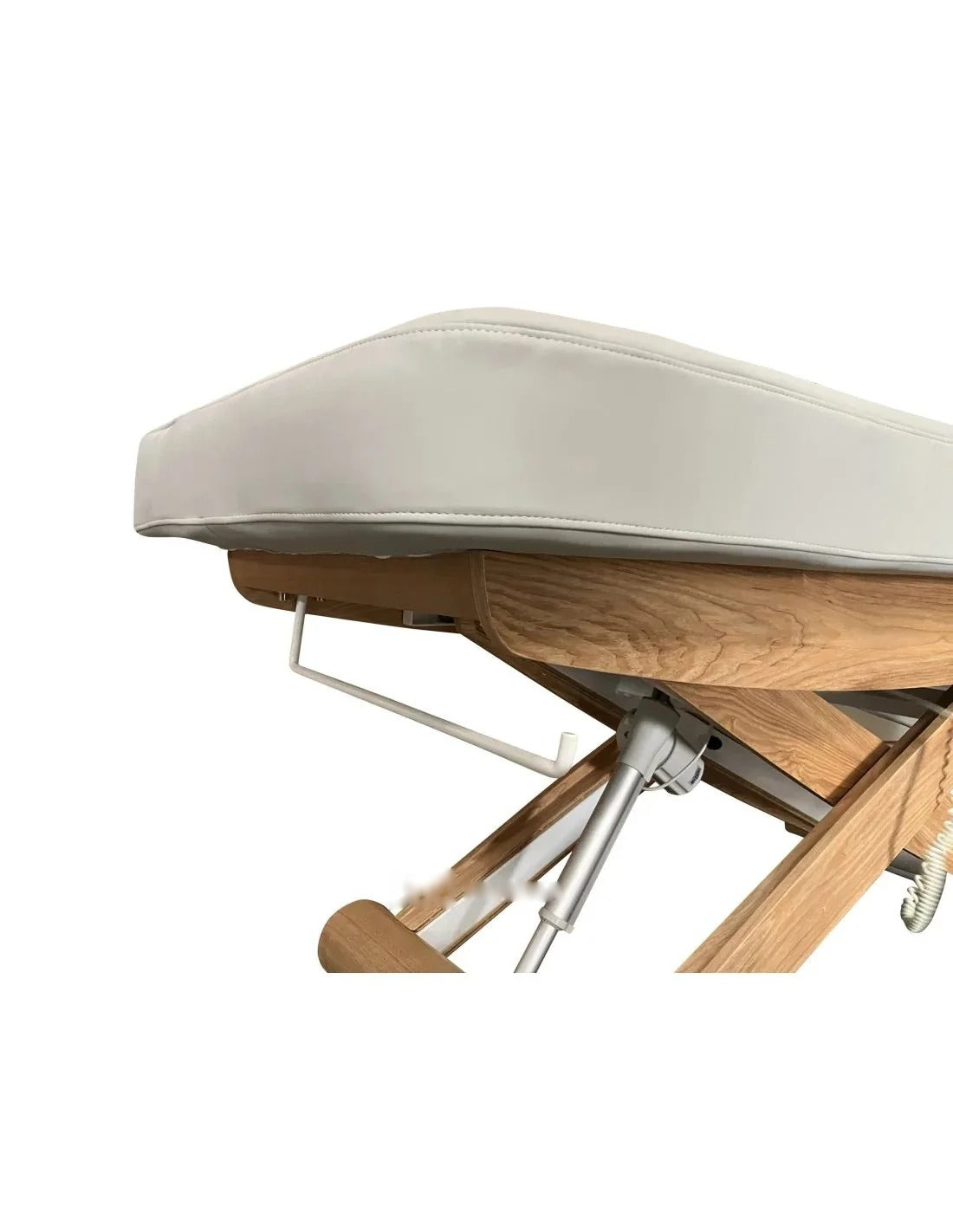 Elektryczna leżanka SPA Peony ARM PLUS E3-wibracyjny, teak/jasnoszary