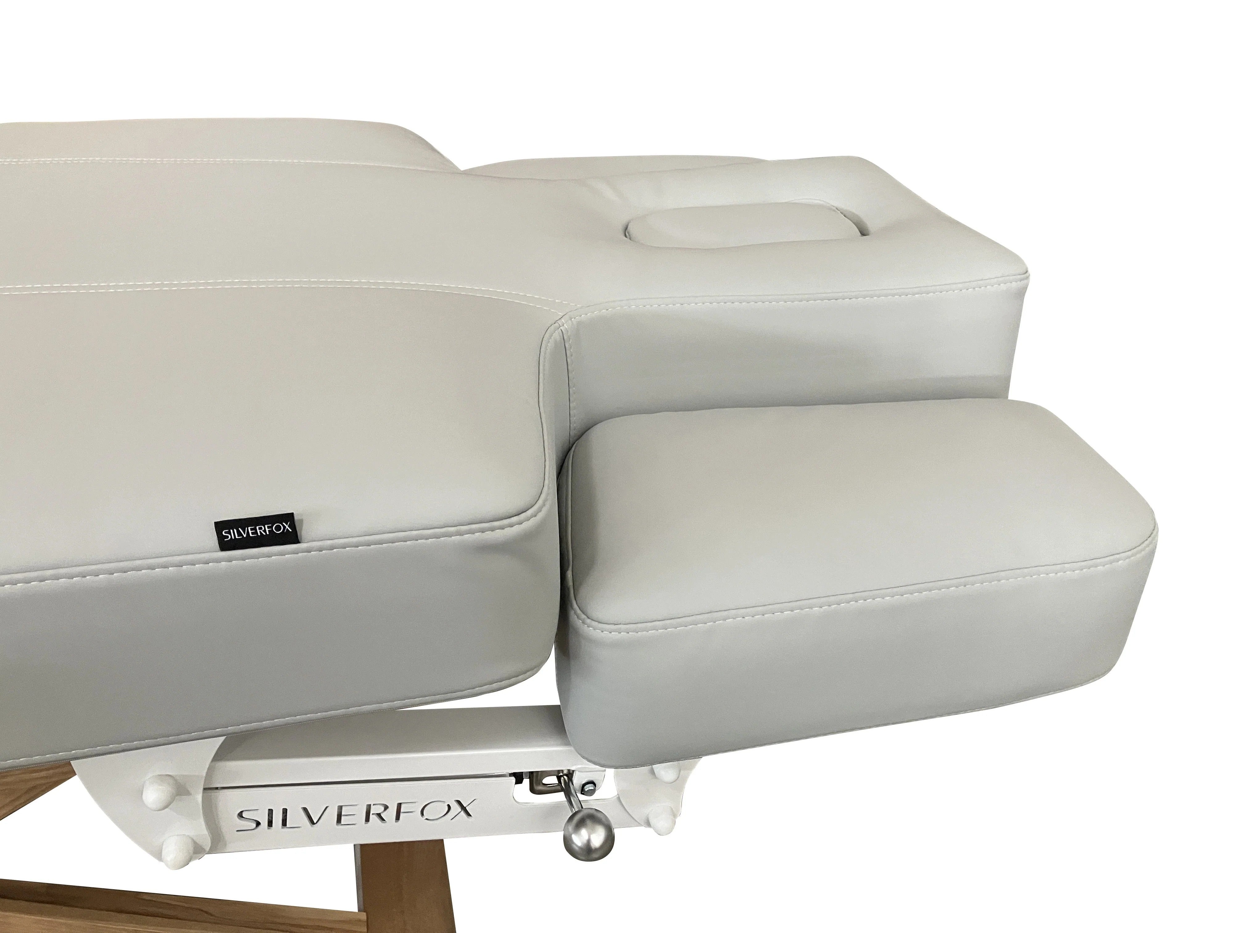 Elektryczna leżanka SPA Peony ARM PLUS E3-wibracyjny, teak/jasnoszary